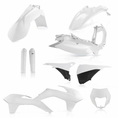 000021811 PLASTIC KIT ACERBIS KTM EXC-EXC-F 2016 WHITE