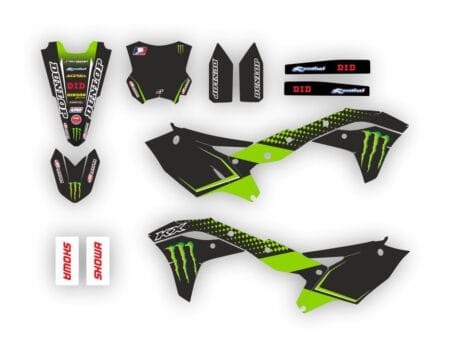 KIT ADHESIVOS KAWASAKI KXF250 2017-20 HALFTONE DESIGN