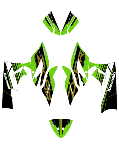ADHESIVOS KAWASAKI ZX6R 2016 GOLD BODY ITR