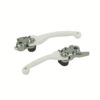 MANETAS PIVOTANTES IRROMPIBLES SUZUKI RMZ250 (07-22) RMZ450 (05-23) Blanco