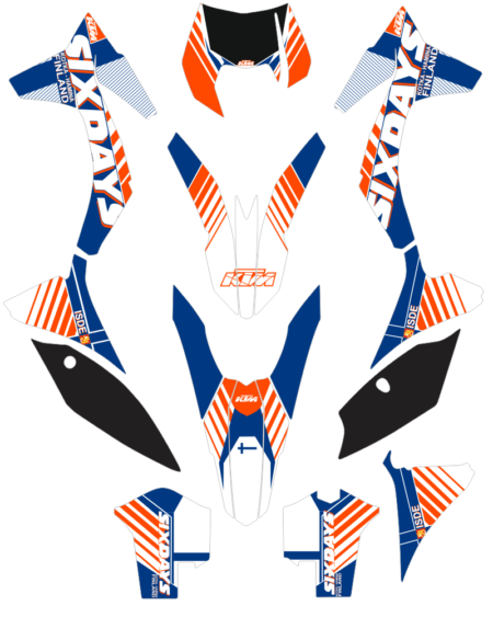 Kit adhesivos Ktm EXC250 2012 replica Finlandia