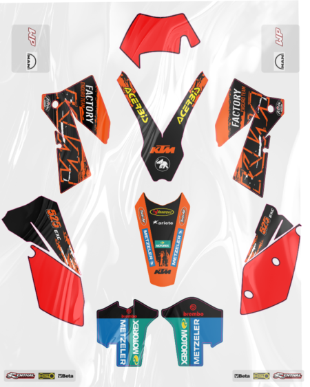 Adhesivos KTM 525 EXC enduro team 2007