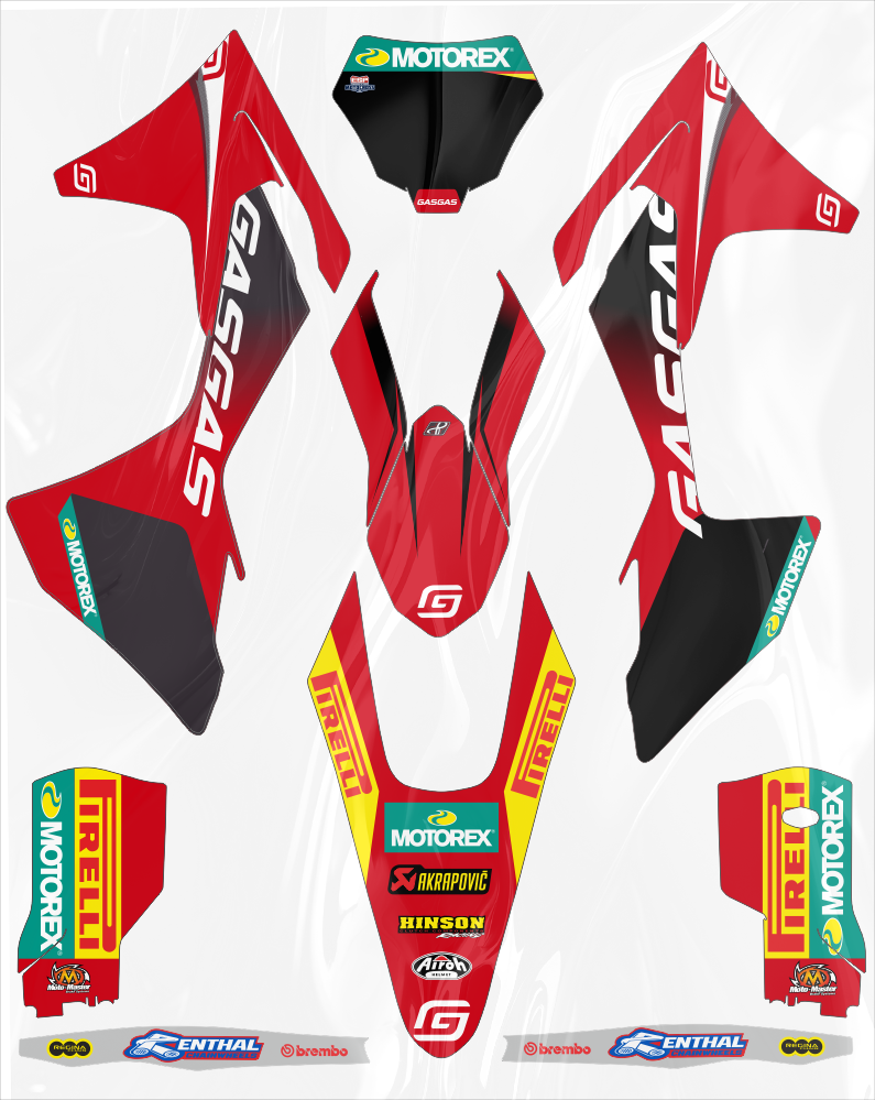 kit adhesivos GASGAS MC450F_MC35F_MC250F 2024