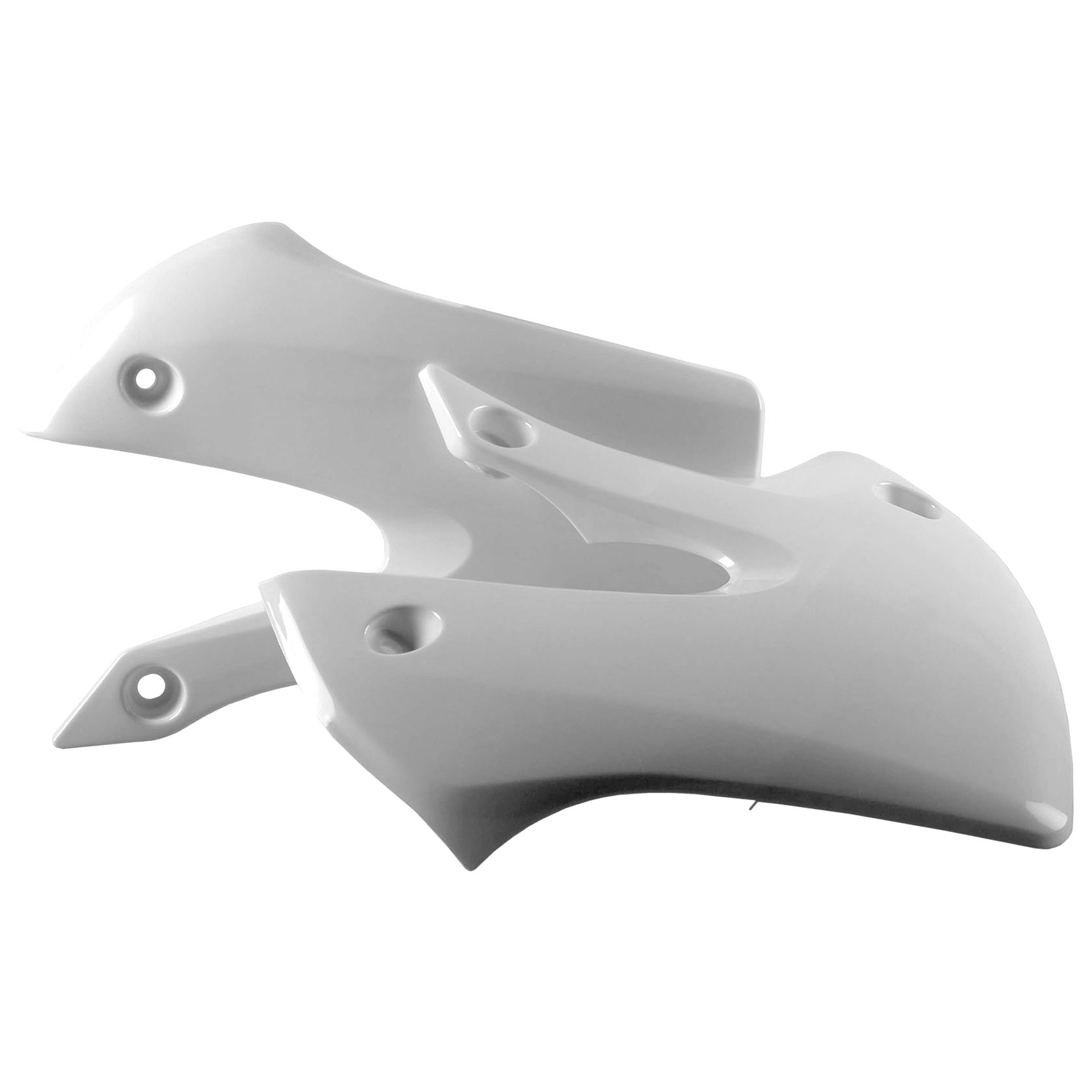 TAPAS RADIADOR KX65(00-25) RM65(03-05) DR-Z110(03-06) Blanco